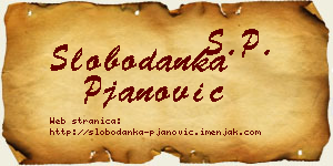 Slobodanka Pjanović vizit kartica